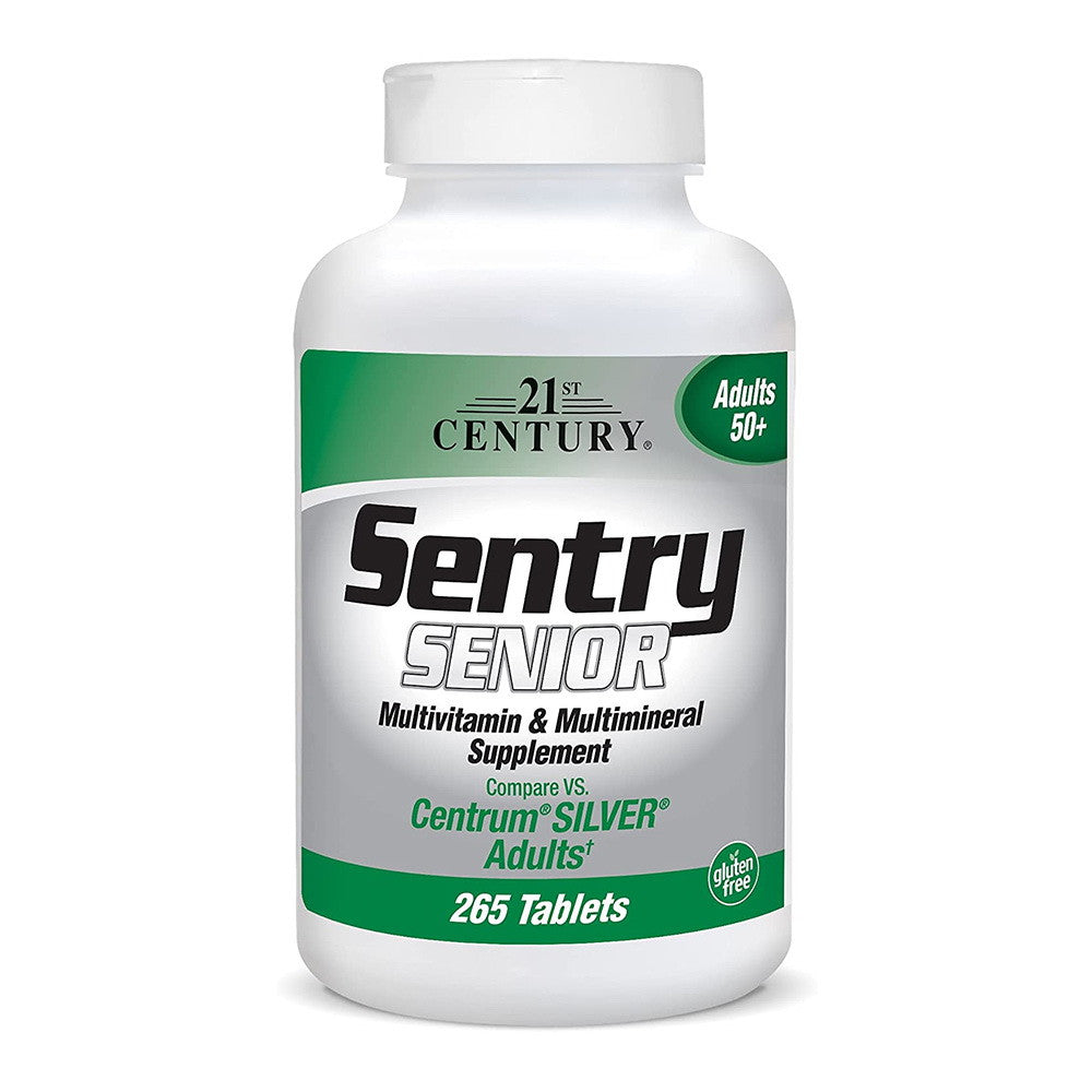 21st Century Sentry Senior Multivitamin Mineral Supplement Tablets, 265 Ea